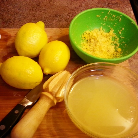 lemon ice cream mise